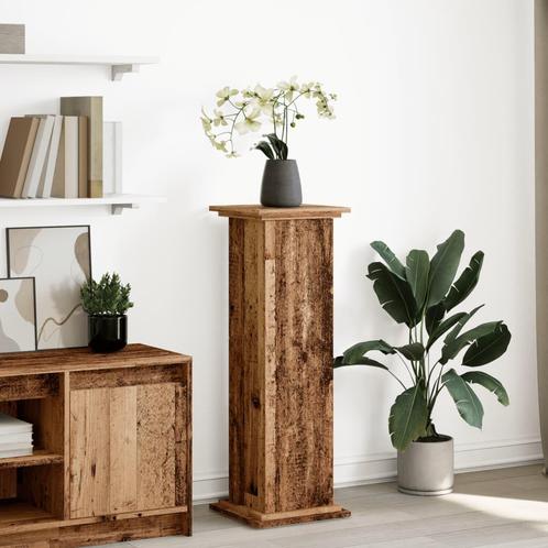 vidaXL Sokkel met opbergruimte 31x30x90 cm bewerkt hout oud, Tuin en Terras, Overige Tuin en Terras, Nieuw, Verzenden