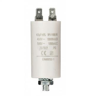 Condensator - Aanloop - 4.5 F (Max. 450V, Aarde), Doe-het-zelf en Verbouw, Elektra en Kabels, Nieuw, Verzenden