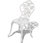 Bistro stoelen wit 41x49x81,5 cm gegoten aluminium 2 st, Nieuw, Verzenden