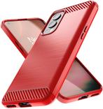 ProGuard OnePlus Nord 2 Hoesje Brushed Carbon Rood, Verzenden, Nieuw, Hoesje of Tasje
