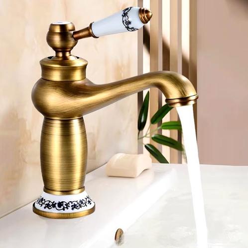 Retro Wastafelkraan – Antiek Bronzen Kraan – Nieuw Design, Doe-het-zelf en Verbouw, Sanitair, Kraan, Nieuw, Verzenden