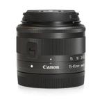 Canon EF-M 15-45mm F3.5-6.3 IS STM, Audio, Tv en Foto, Fotografie | Lenzen en Objectieven, Ophalen of Verzenden, Zo goed als nieuw