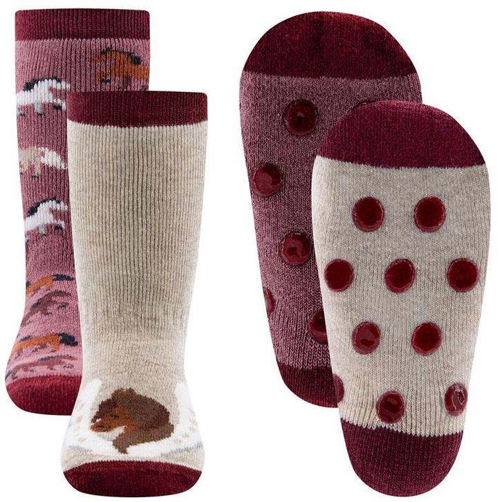 Antislipsok Ewers 2-Pack - Paarden & Hoefijzer/Paard - Set v, Kinderen en Baby's, Kinderkleding | Schoenen en Sokken, Meisje, Nieuw