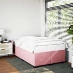 vidaXL Bedframe zonder matras 120x190 cm fluweel roze, Huis en Inrichting, Slaapkamer | Bedden, Verzenden, Nieuw, 190 cm of minder