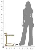 BIJZETTAFEL ROND MARMER CM 40X43X50, Ophalen of Verzenden, Nieuw