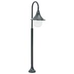 vidaXL Paalverlichting tuin E27 120 cm aluminium donkergroen, Tuin en Terras, Buitenverlichting, Verzenden, Nieuw, Aluminium, Staande lamp