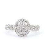 Statement ring - 14 karaat Witgoud - 0.56ct. tw. Diamant