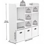 Boekenkast met 7 Vakken – Moderne Houten Kast en Organizer, Huis en Inrichting, Kasten | Boekenkasten, Verzenden, Nieuw