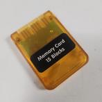 Oranje Transparant 15 Blocks Memorycard Playstation 1, Ophalen of Verzenden, Nieuw