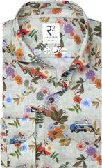 R2 Japanese Knitted Overhemd Print Groen maat 39 Heren, Verzenden, Nieuw, R2 Amsterdam