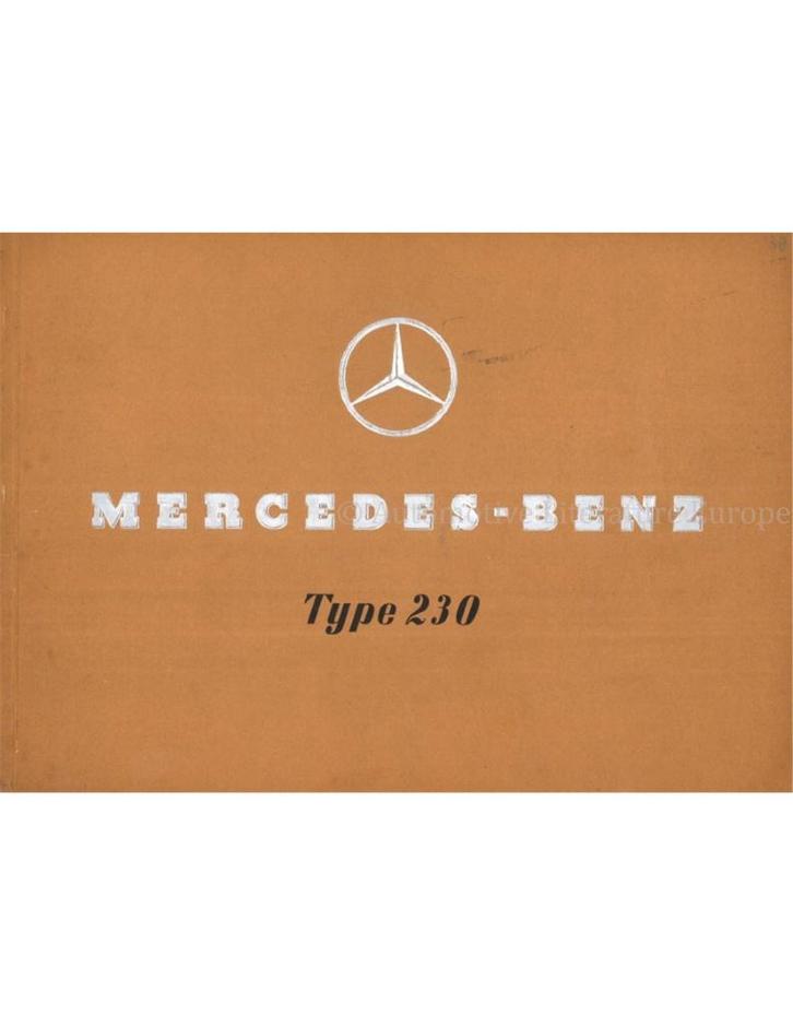 1938 MERCEDES BENZ 230 BROCHURE ENGELS, Boeken, Auto's | Folders en Tijdschriften