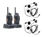 Set portofoon motor headset | open en gesloten helm