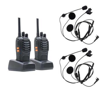 Set portofoon motor headset | open en gesloten helm