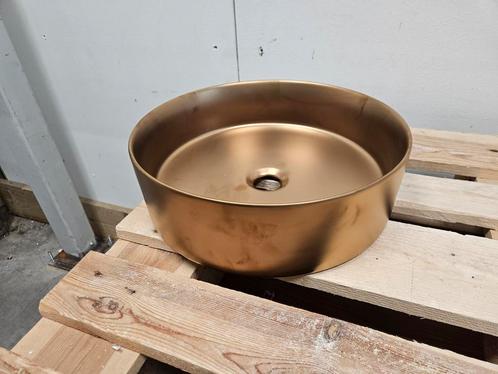 Waskom BWS Ruby 40 x 12 cm Mat Rose Goud, Doe-het-zelf en Verbouw, Sanitair, Bad, Nieuw, Ophalen of Verzenden
