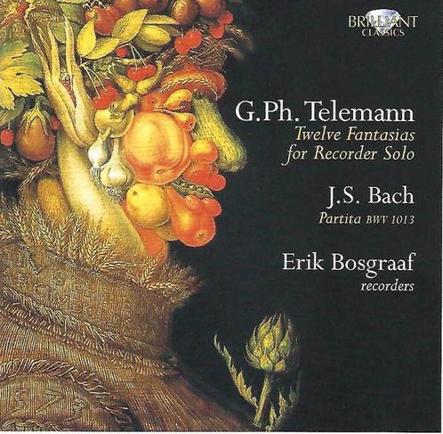 cd - G. Ph. Telemann - Telemann Fantasias - Bach Partita..., Cd's en Dvd's, Cd's | Overige Cd's, Zo goed als nieuw, Verzenden