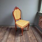 Stoel - Walnoot - Originele stoffering, Antiek en Kunst