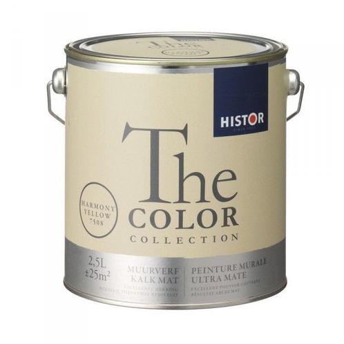 Histor The Color Collection Kalkmat - Harmony Yellow - 5..., Doe-het-zelf en Verbouw, Verf, Beits en Lak, Verf, Geel, Nieuw, 5 tot 10 liter