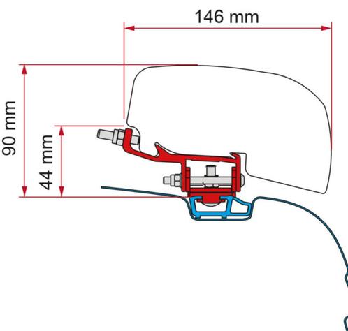 Fiamma VW T5/T6 Rail Kit L1/L2 F40Van, Caravans en Kamperen, Kampeeraccessoires, Nieuw