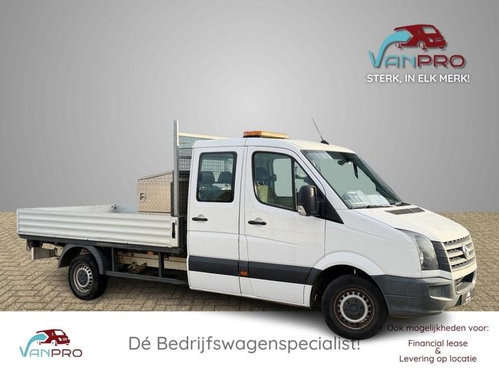 Volkswagen Crafter 35 2.0 TDI L3 Dubbel cabine Euro6 Pick-up, Auto's, Bestelauto's, Lease, Handgeschakeld, Financial lease, Wit