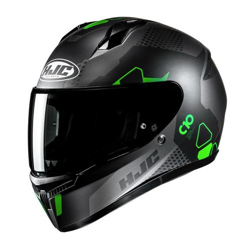 HJC C10 Aspa Zwart Grijs Groen Integraalhelm, Motoren, Kleding | Motorhelmen, Integraalhelm, Heren, S, Nieuw met kaartje, HJC