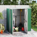 vidaXL Tuinschuur 161x89x161 cm gegalvaniseerd staal groen, Tuin en Terras, Verzenden, Nieuw