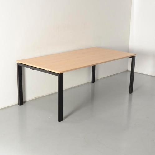 Bene bureau, eiken blad, 180 x 90 cm, hoogte instelbaar, Huis en Inrichting, Bureaus, Ophalen of Verzenden
