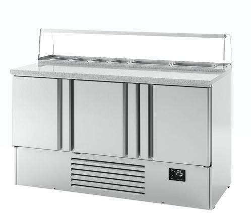 GGM Gastro | Saladette Premium PLUS - 1460mm - 3 deuren - |, Zakelijke goederen, Horeca | Meubilair en Inrichting, Nieuw in verpakking
