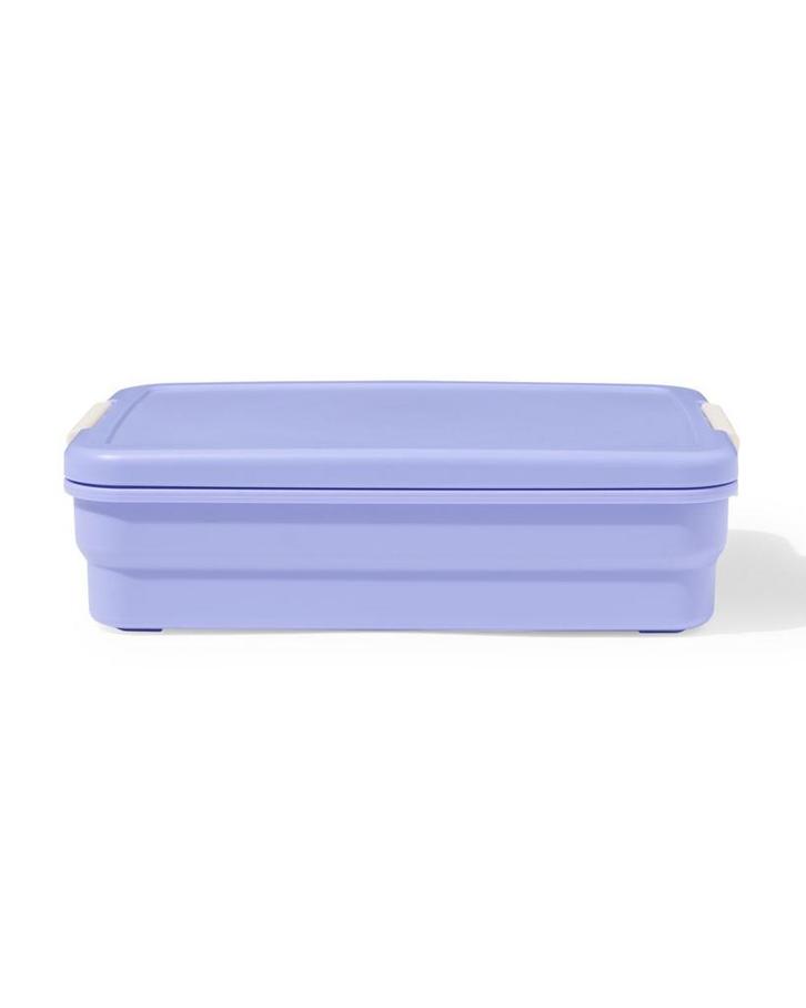 HEMA Lunchbox modulair 17.5x24,6x6.6cm blauw, Huis en Inrichting, Keuken | Keukenbenodigdheden, Nieuw, Verzenden