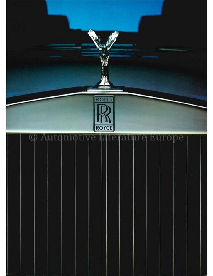 1985 ROLLS ROYCE PROGRAMMA BROCHURE ENGELS, Boeken, Auto's | Folders en Tijdschriften