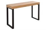 Design console OAK DESK 120cm eiken vintage metalen frame, Ophalen of Verzenden, Nieuw