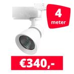 LED Railverlichting Rocket Wit 4 spots + 4M rails