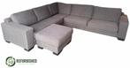 Refurbished 6-zits hoekbank donkergrijs met 6mnd garantie!, Huis en Inrichting, Banken | Bankstellen, Gebruikt, Hoekbank, 300 cm of meer