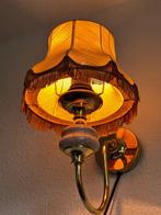 Plafondlamp (2) - Messing, Steen, Stof - Wandlampen
