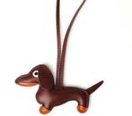 Teckel sleutelhanger/tashanger bruin, licht bruin of zwart, Verzenden, Nieuw