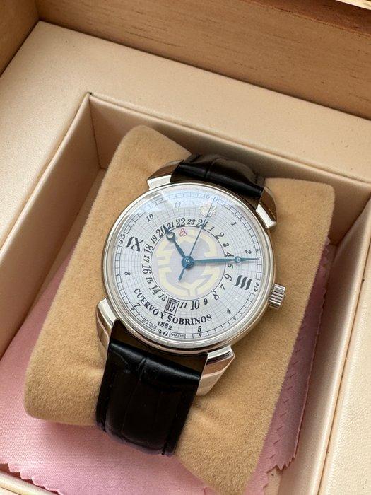 Cuervo y Sobrinos - Historiador GMT - 3196.1C - Heren -, Sieraden, Tassen en Uiterlijk, Horloges | Heren