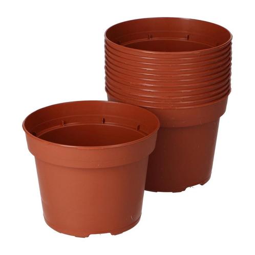 Plastic pot rond 9 cm doorsnee en hoog verpakt per 18 stuks, Tuin en Terras, Bloempotten, Minder dan 40 cm, Minder dan 25 cm, Rond
