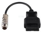 Jaltest MTU 12 Pins OBD - 16 Pins OBD2 Verloopkabel Verbrand, Verzenden, Nieuw