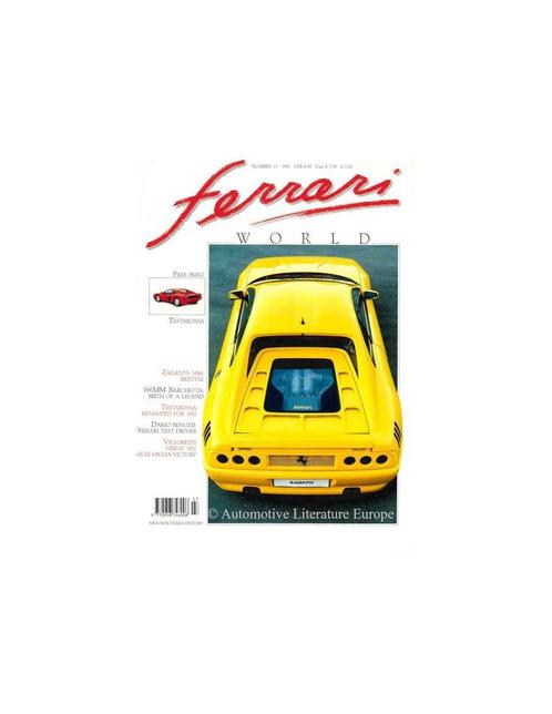 1991 FERRARI WORLD MAGAZINE 13 ENGELS, Boeken, Auto's | Folders en Tijdschriften, Ferrari