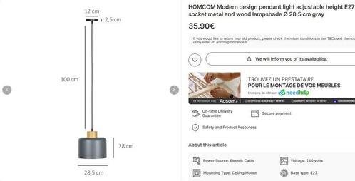 Partij Moderne hanglampen - 70 stuks - €9 excl. btw, Zakelijke goederen, Partijgoederen en Retail | Partijgoederen, Huis en Inrichting