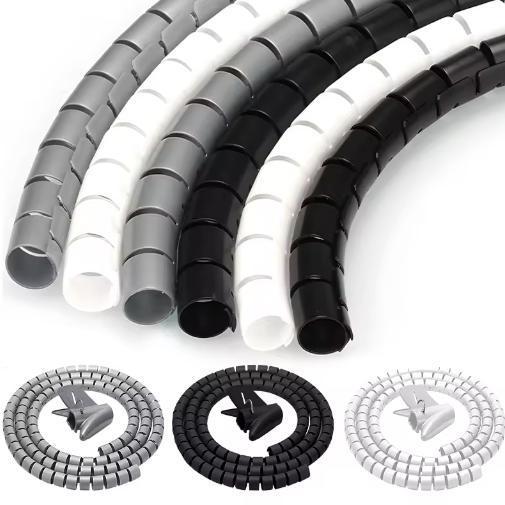 Flexibele Kabelorganizer Buis voor Netjes Kabelbeheer, Computers en Software, Pc- en Netwerkkabels, Nieuw, Verzenden