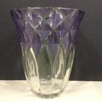 Val Saint Lambert - Vaas - Kristal - Amethist / Diep violet, Antiek en Kunst