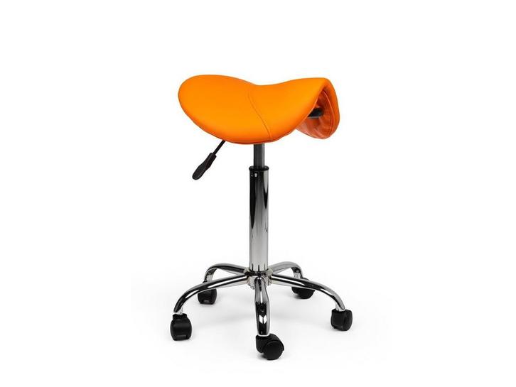 Zadelkruk Oranje - Standaard Zithoogte, Huis en Inrichting, Krukjes, Nieuw, In hoogte verstelbaar, Kunststof