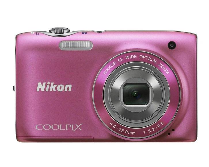 Nikon Coolpix S3100 Digitale Compact Camera - Roze, Audio, Tv en Foto, Fotocamera's Digitaal, Zo goed als nieuw, Verzenden
