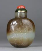 Prachtige tabakdoosje sculptuur kraan - Merk - Jade Nephrite