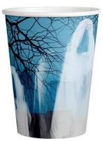8 stuks Halloween Night of horrors kartonnen bekers 250ml, Ophalen of Verzenden, Nieuw