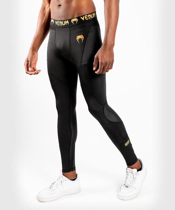 Venum Sportlegging G-Fit Compressiebroek Zwart Goud, Kleding | Heren, Sportkleding, Zwart, Maat 56/58 (XL), Nieuw, Vechtsport