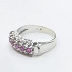 Ring - 18 karaat Witgoud - 0.30ct. tw. Saffier, Sieraden, Tassen en Uiterlijk, Nieuw