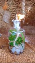 Ronde lont met plaatje inner 3,5 cm voor olielamp fles, Ophalen of Verzenden, Nieuw