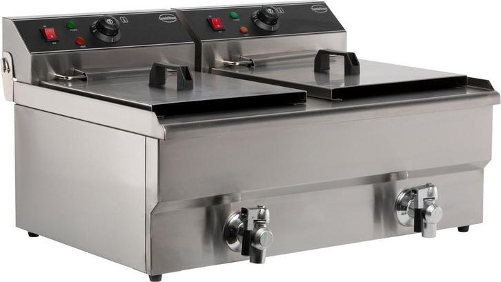 Combisteel Friteuse | Elektrisch | 10+10L | 2x 400v | Aftapk, Zakelijke goederen, Horeca | Keukenapparatuur, Nieuw in verpakking