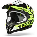 Scorpion VX-16 Air X-Turn Zwart Neon Geel Wit Crosshelm, S, Nieuw met kaartje, Overige merken, Heren